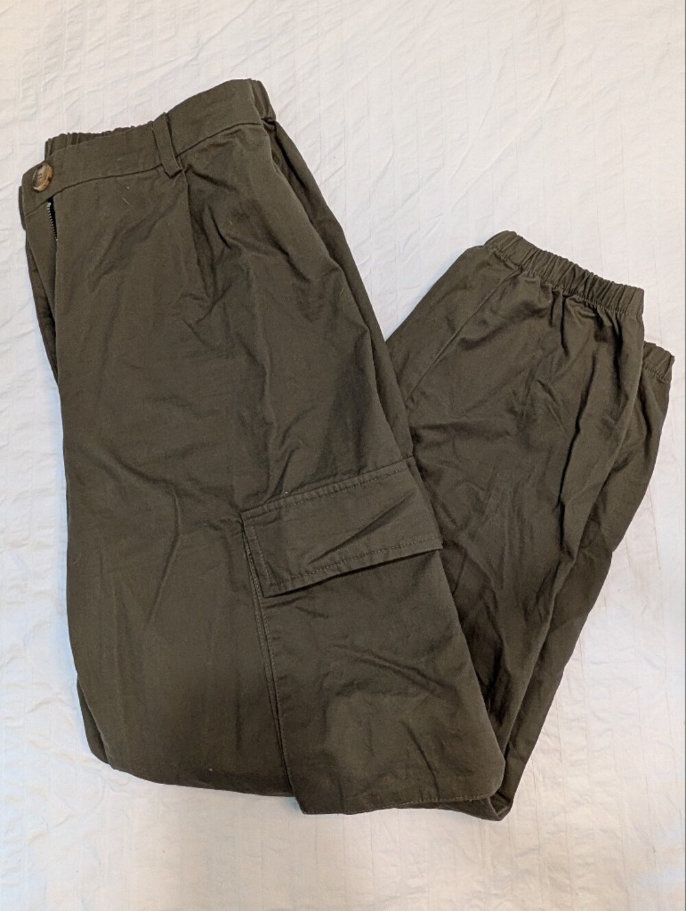 Olive Cargo Pants - Comfortable Utility Style